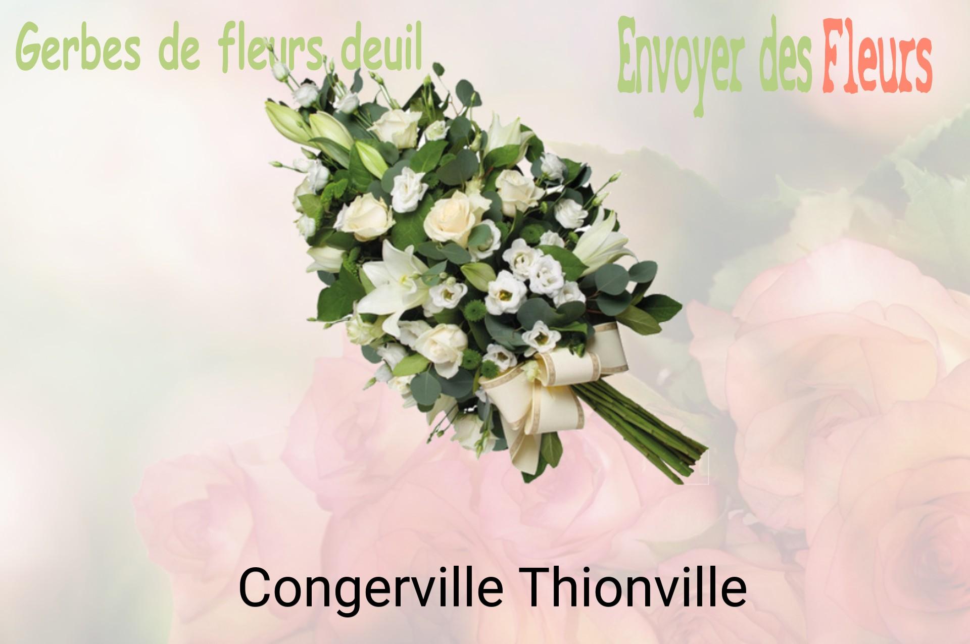 Gerbe de fleurs de deuil livrée à Congerville-Thionville